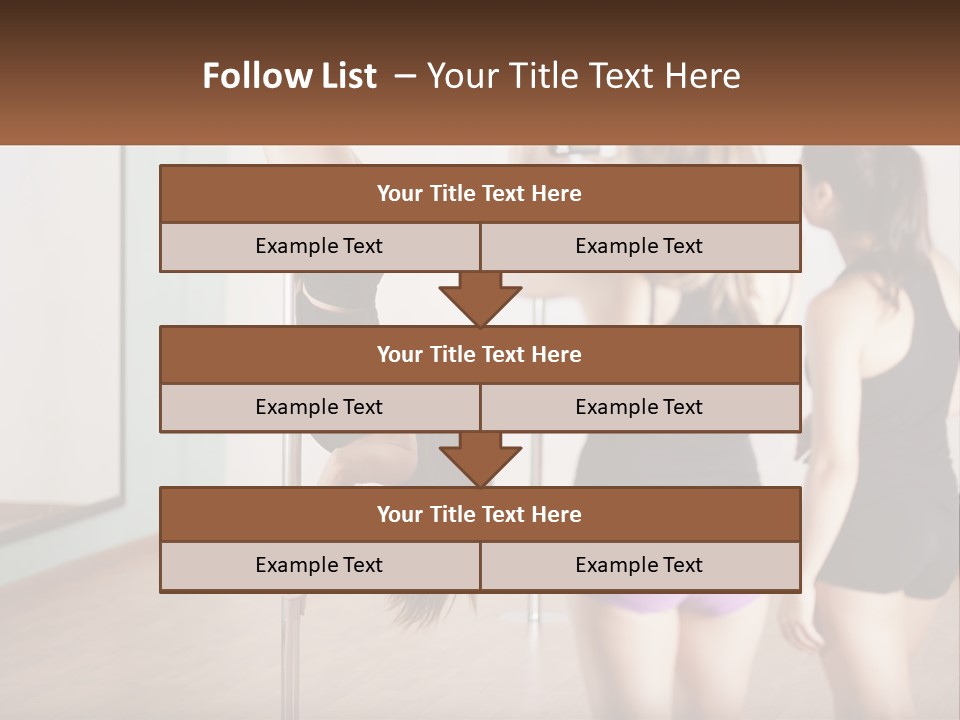 A Woman Doing A Handstand On A Pole PowerPoint Template