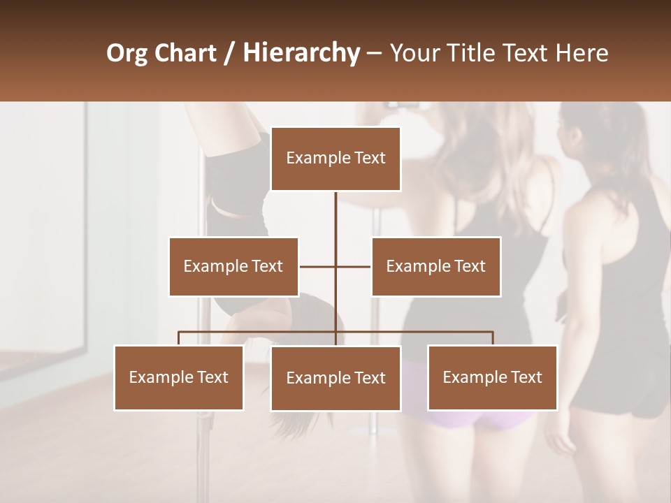 A Woman Doing A Handstand On A Pole PowerPoint Template