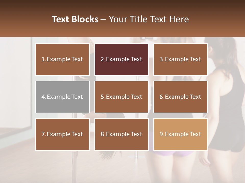 A Woman Doing A Handstand On A Pole PowerPoint Template