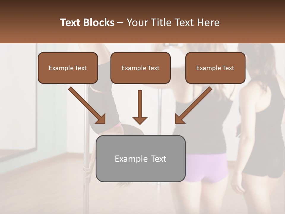 A Woman Doing A Handstand On A Pole PowerPoint Template