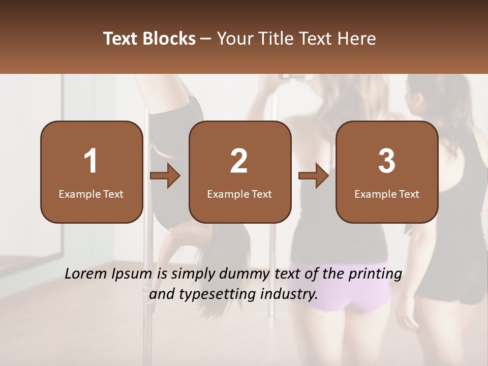 A Woman Doing A Handstand On A Pole PowerPoint Template