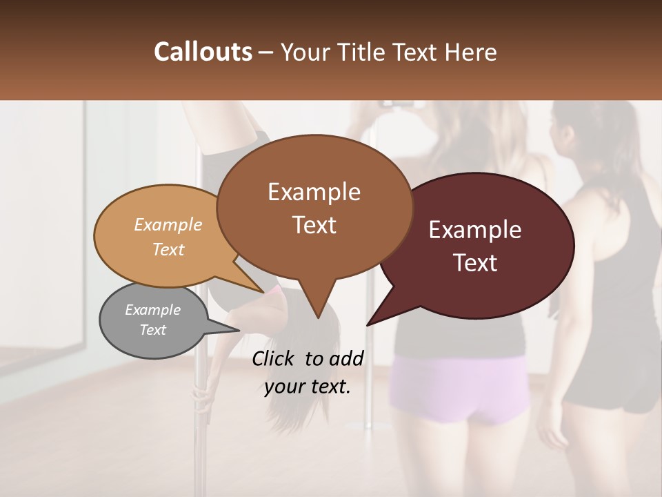 A Woman Doing A Handstand On A Pole PowerPoint Template