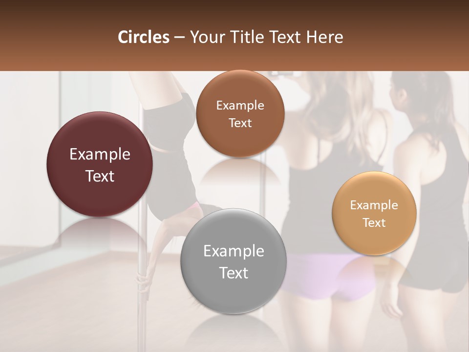 A Woman Doing A Handstand On A Pole PowerPoint Template