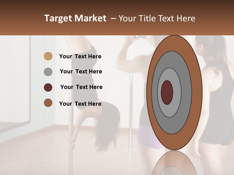 A Woman Doing A Handstand On A Pole PowerPoint Template