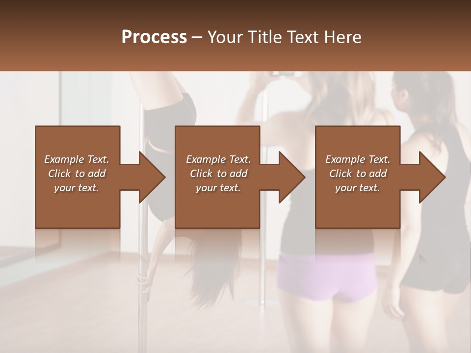 A Woman Doing A Handstand On A Pole PowerPoint Template