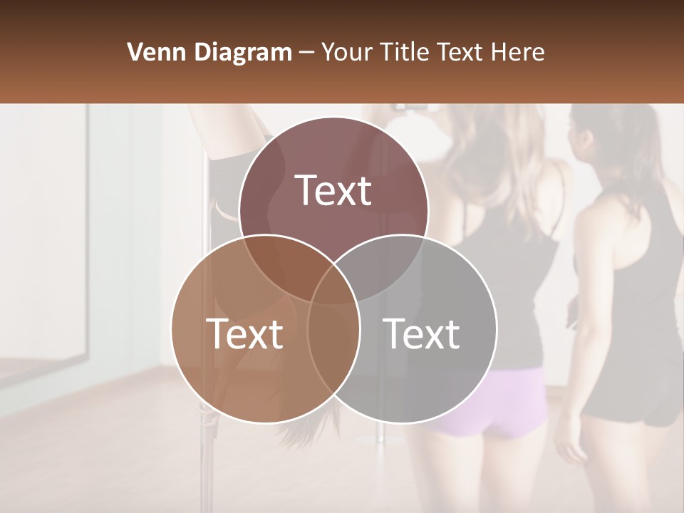 A Woman Doing A Handstand On A Pole PowerPoint Template