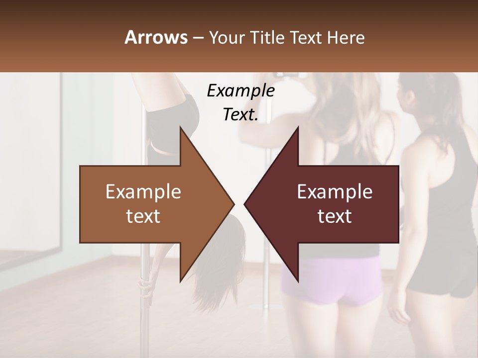 A Woman Doing A Handstand On A Pole PowerPoint Template