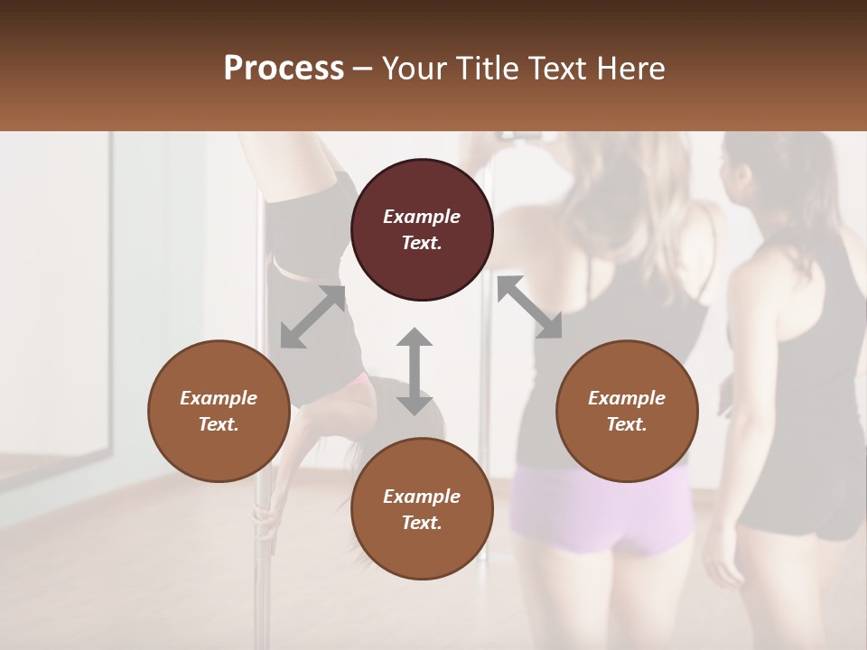 A Woman Doing A Handstand On A Pole PowerPoint Template