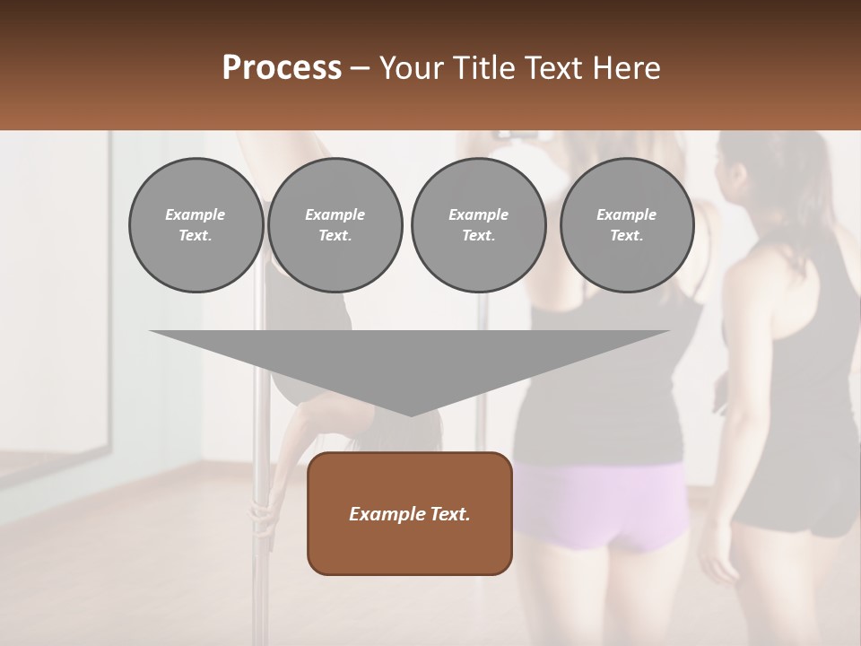 A Woman Doing A Handstand On A Pole PowerPoint Template