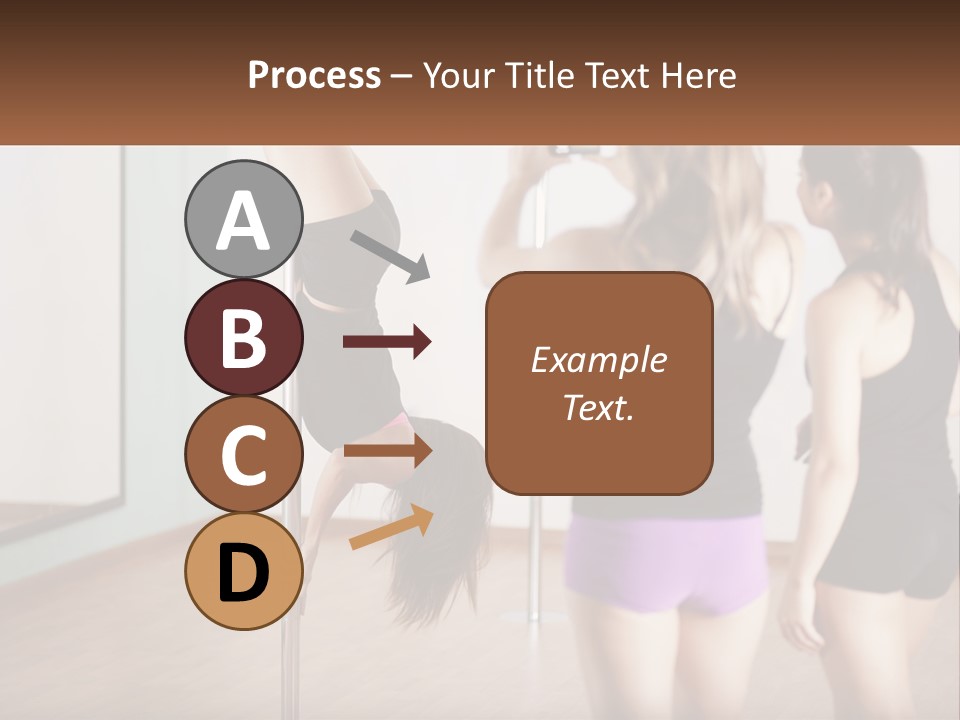 A Woman Doing A Handstand On A Pole PowerPoint Template