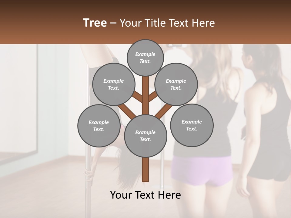 A Woman Doing A Handstand On A Pole PowerPoint Template