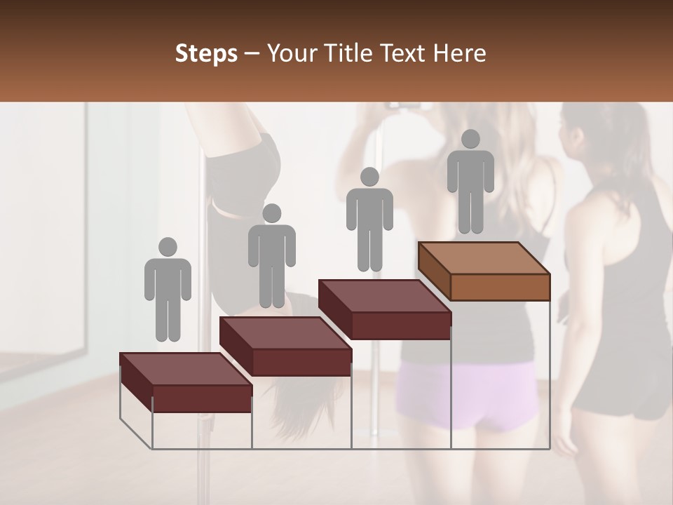 A Woman Doing A Handstand On A Pole PowerPoint Template