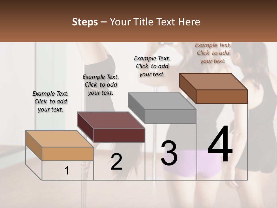 A Woman Doing A Handstand On A Pole PowerPoint Template