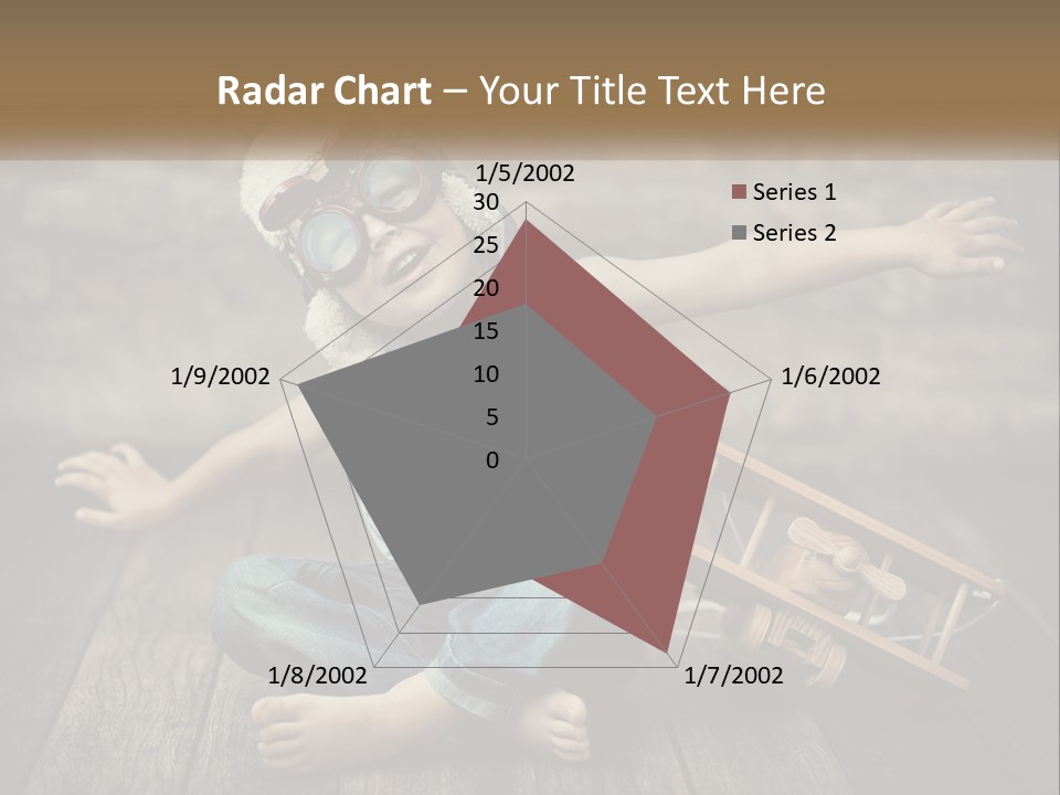 A Young Boy In A Hat And Scarf Sitting On A Wooden Floor PowerPoint Template
