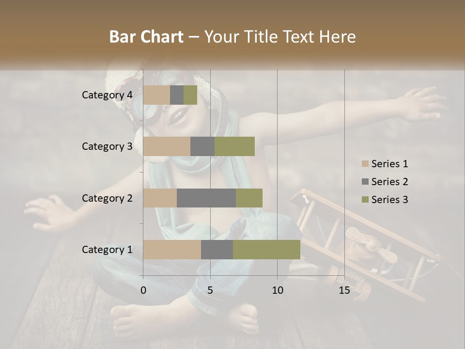 A Young Boy In A Hat And Scarf Sitting On A Wooden Floor PowerPoint Template