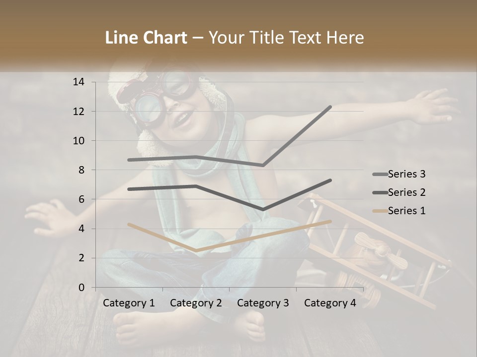 A Young Boy In A Hat And Scarf Sitting On A Wooden Floor PowerPoint Template