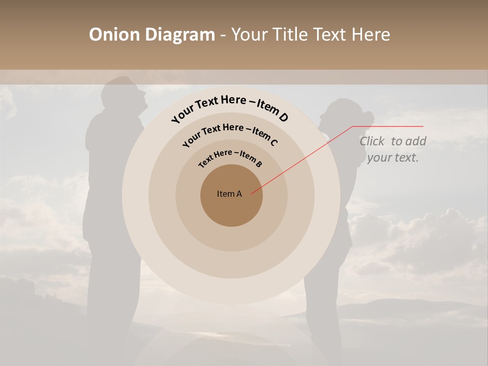 Two People Shaking Hands With The Sun In The Background PowerPoint Template