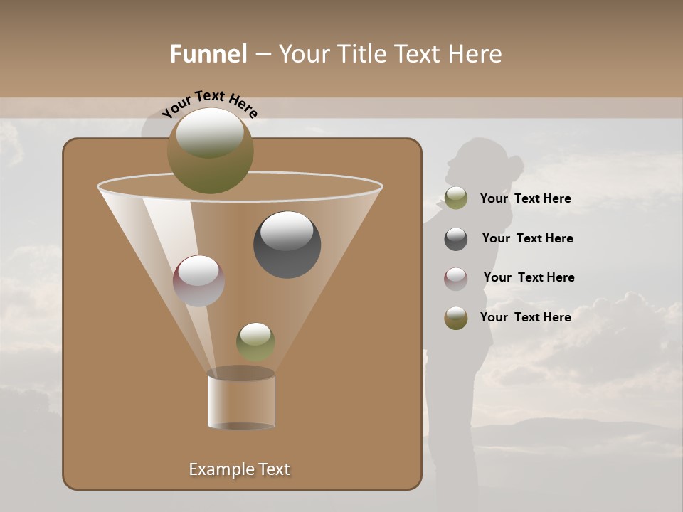 Two People Shaking Hands With The Sun In The Background PowerPoint Template