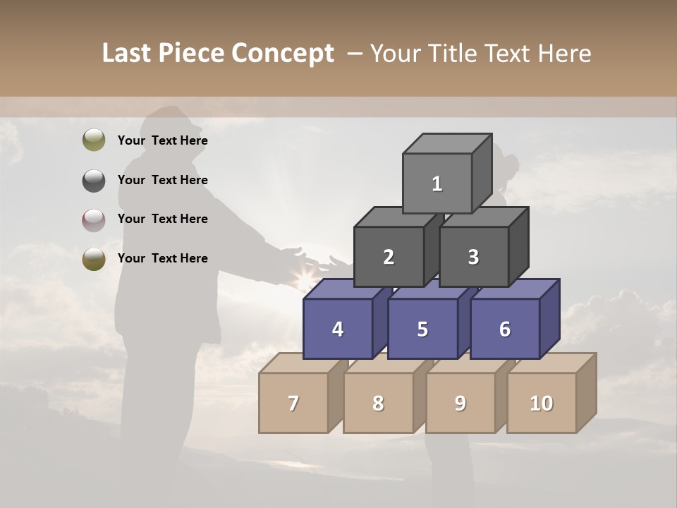 Two People Shaking Hands With The Sun In The Background PowerPoint Template