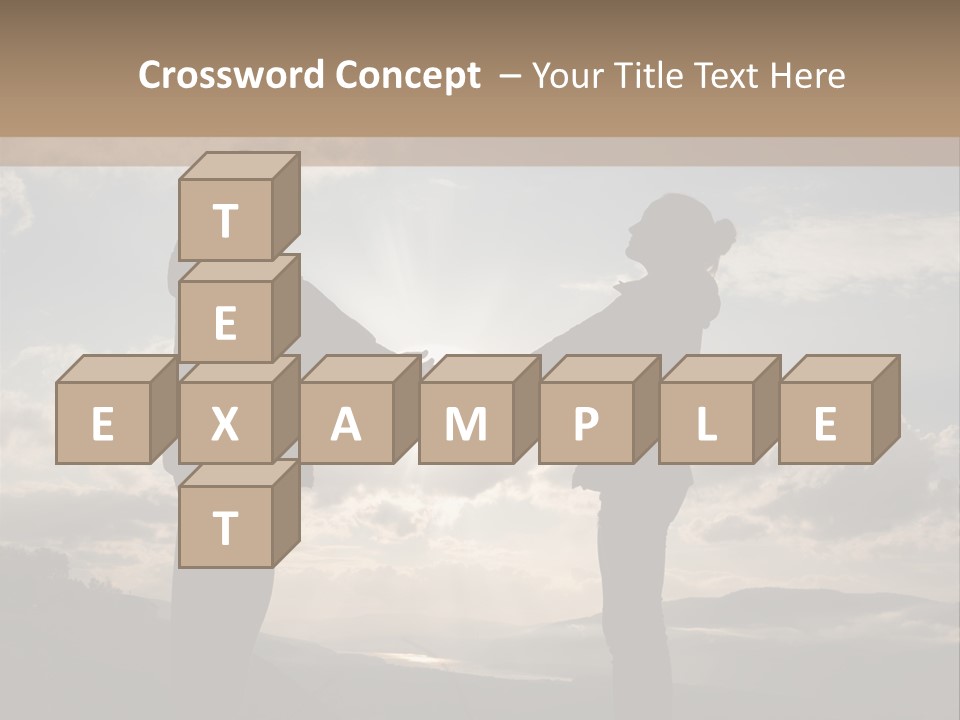 Two People Shaking Hands With The Sun In The Background PowerPoint Template