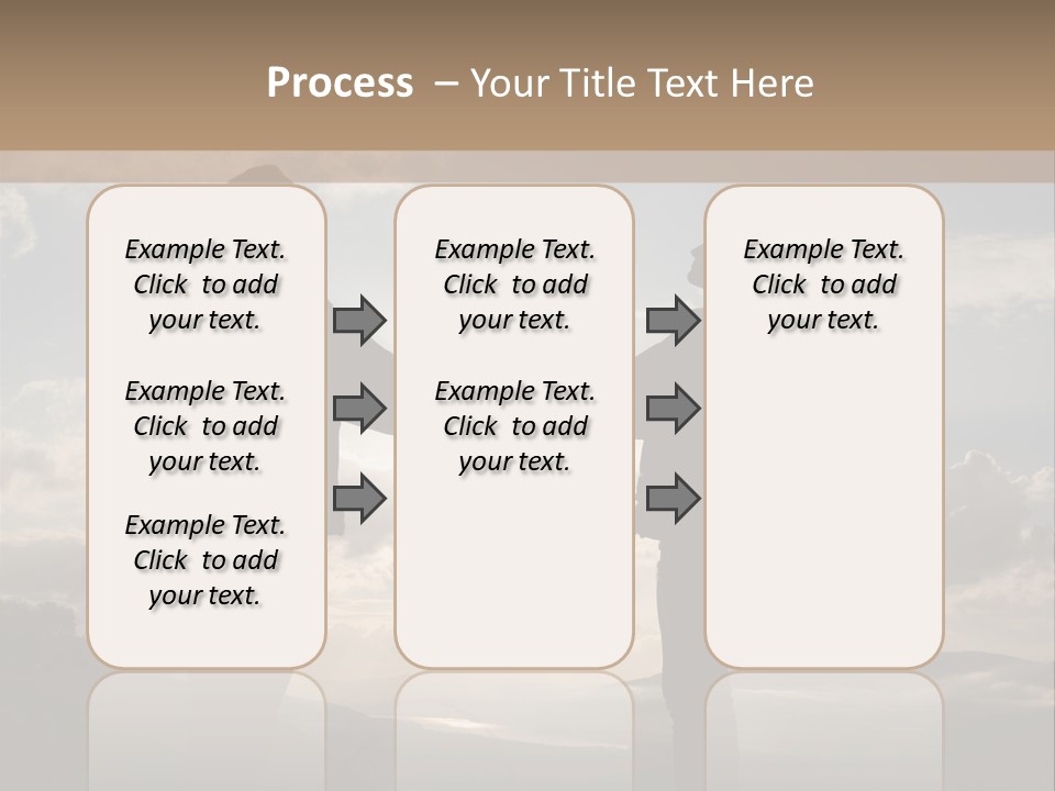 Two People Shaking Hands With The Sun In The Background PowerPoint Template