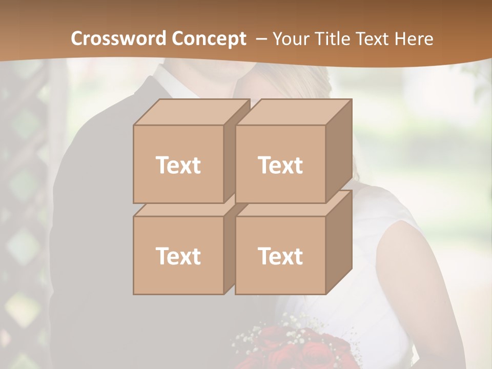 A Man And Woman Are Posing For A Picture PowerPoint Template