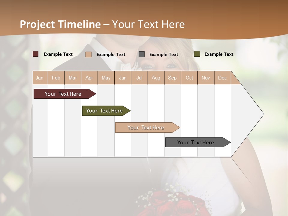 A Man And Woman Are Posing For A Picture PowerPoint Template