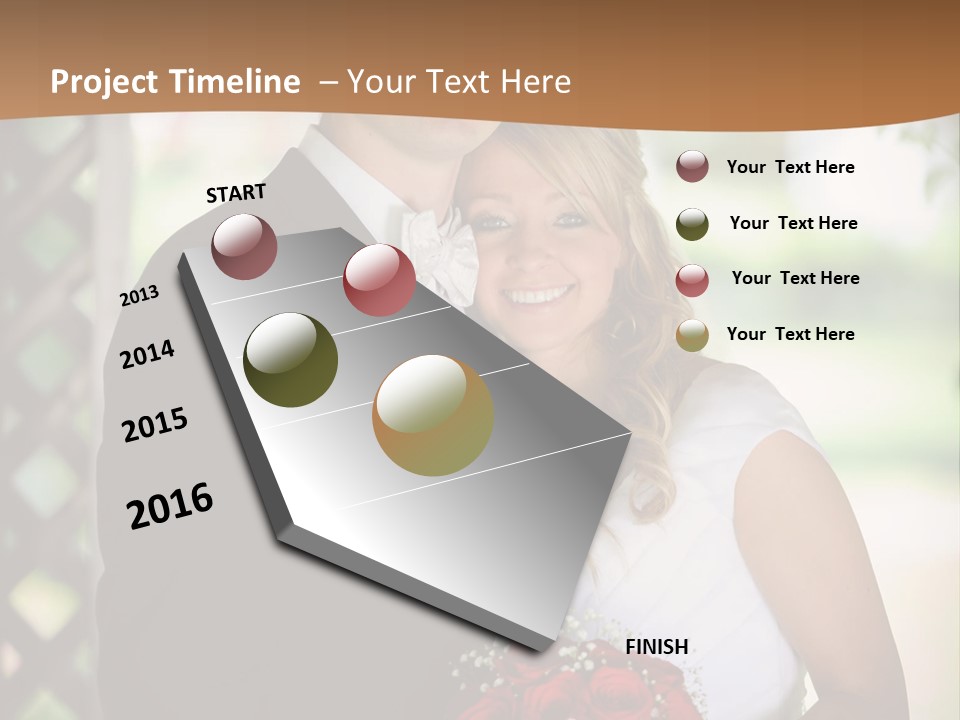 A Man And Woman Are Posing For A Picture PowerPoint Template
