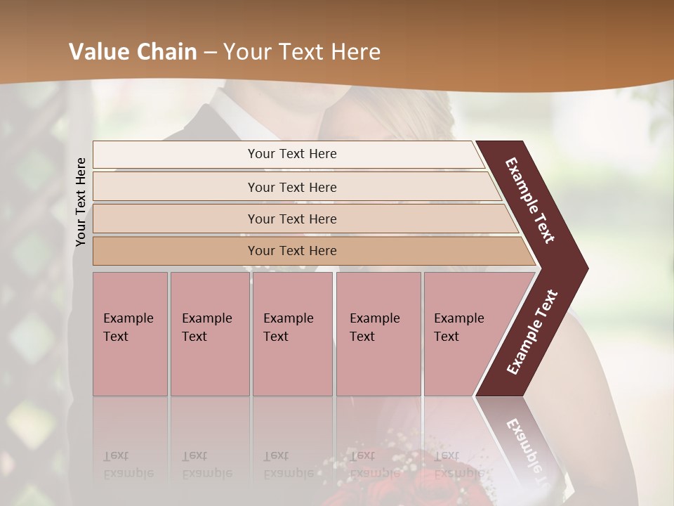 A Man And Woman Are Posing For A Picture PowerPoint Template