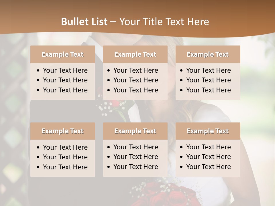 A Man And Woman Are Posing For A Picture PowerPoint Template