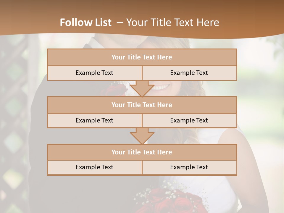 A Man And Woman Are Posing For A Picture PowerPoint Template