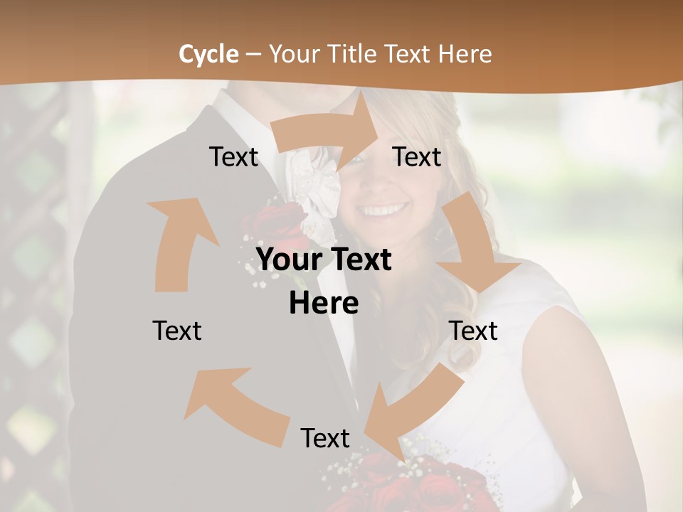 A Man And Woman Are Posing For A Picture PowerPoint Template