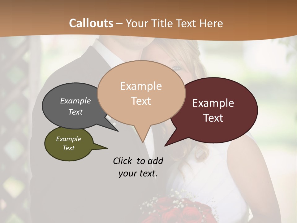 A Man And Woman Are Posing For A Picture PowerPoint Template