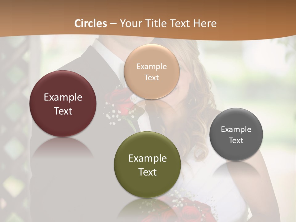 A Man And Woman Are Posing For A Picture PowerPoint Template