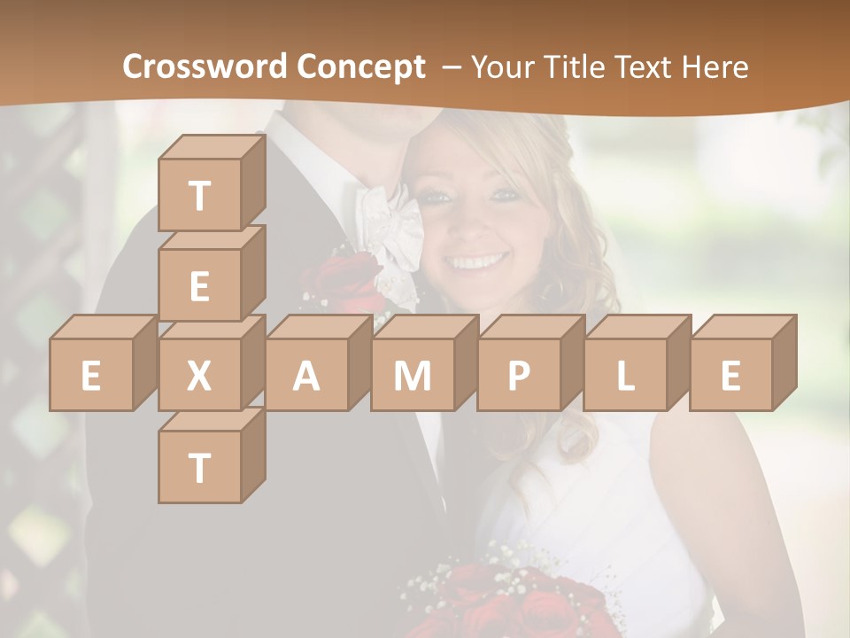 A Man And Woman Are Posing For A Picture PowerPoint Template