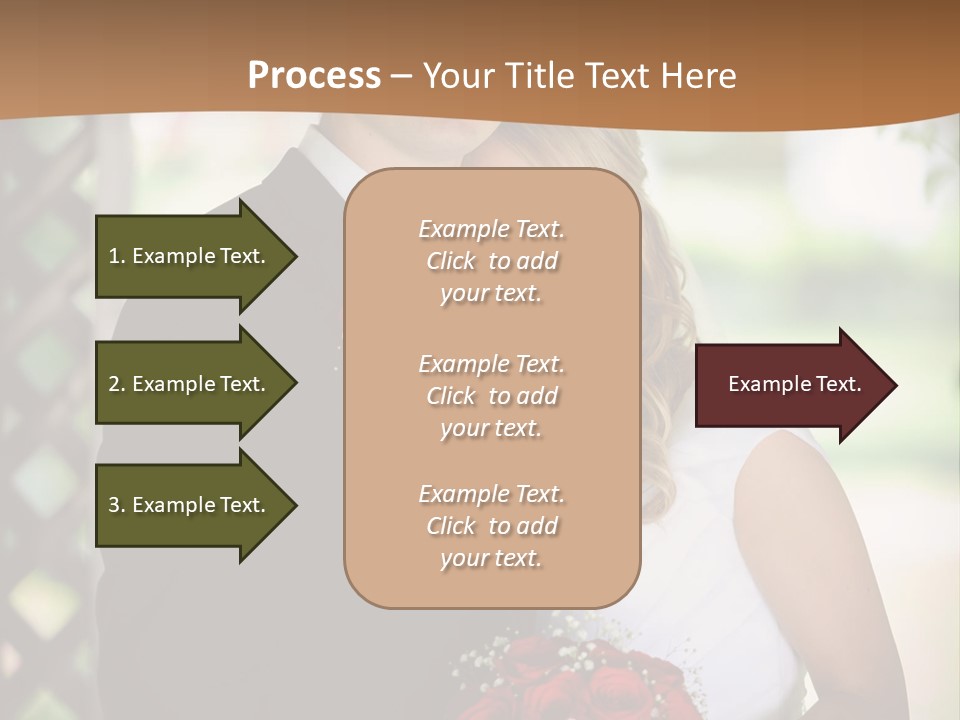 A Man And Woman Are Posing For A Picture PowerPoint Template