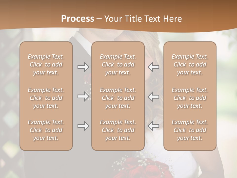 A Man And Woman Are Posing For A Picture PowerPoint Template