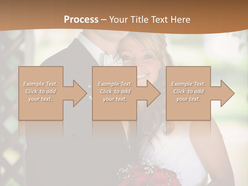 A Man And Woman Are Posing For A Picture PowerPoint Template