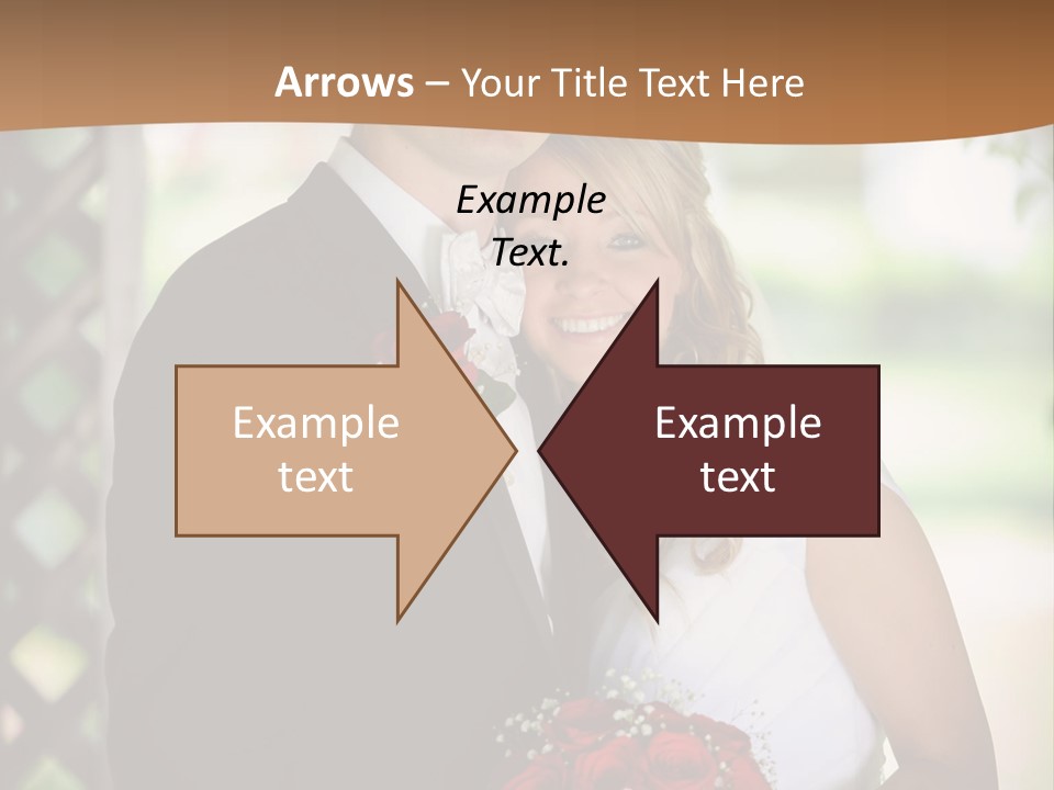 A Man And Woman Are Posing For A Picture PowerPoint Template