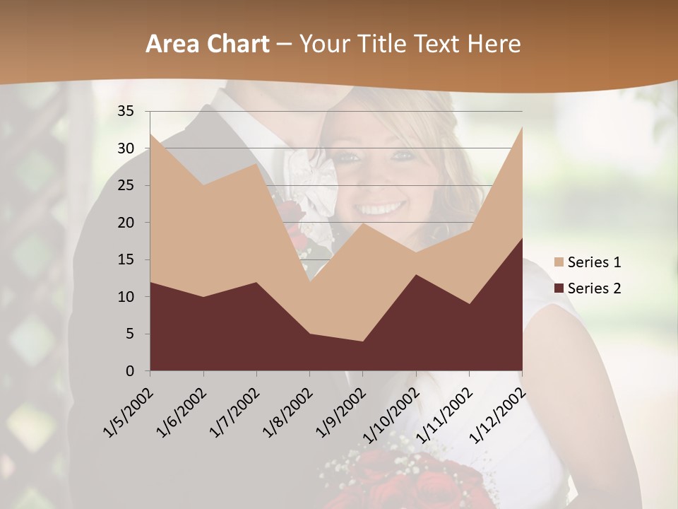 A Man And Woman Are Posing For A Picture PowerPoint Template