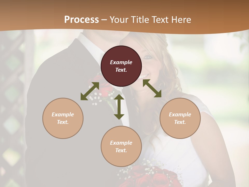 A Man And Woman Are Posing For A Picture PowerPoint Template