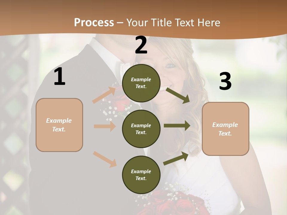 A Man And Woman Are Posing For A Picture PowerPoint Template