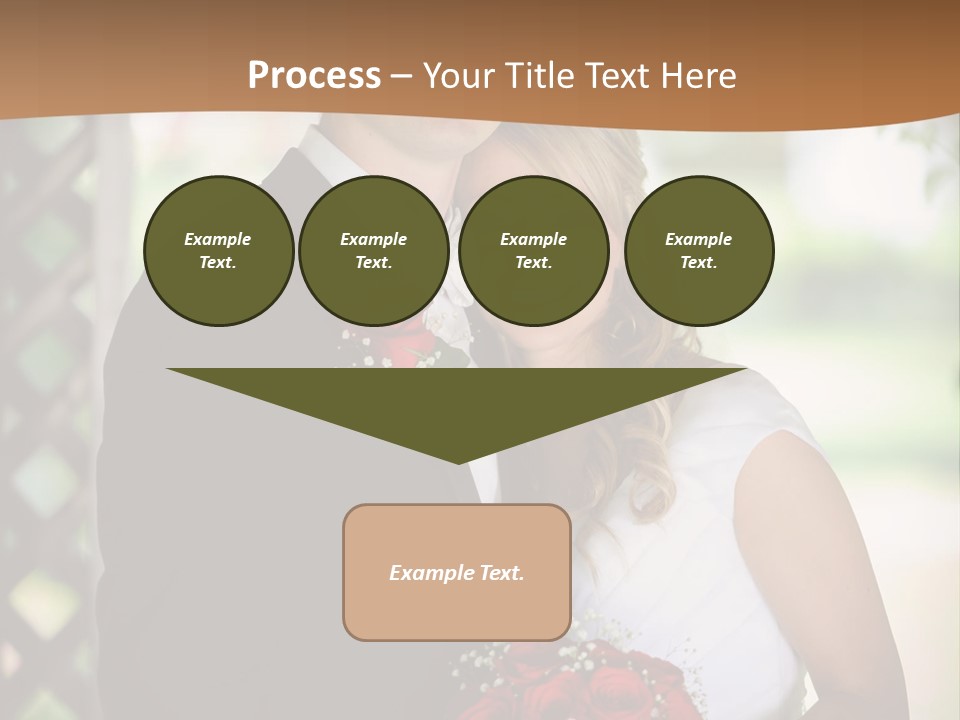 A Man And Woman Are Posing For A Picture PowerPoint Template