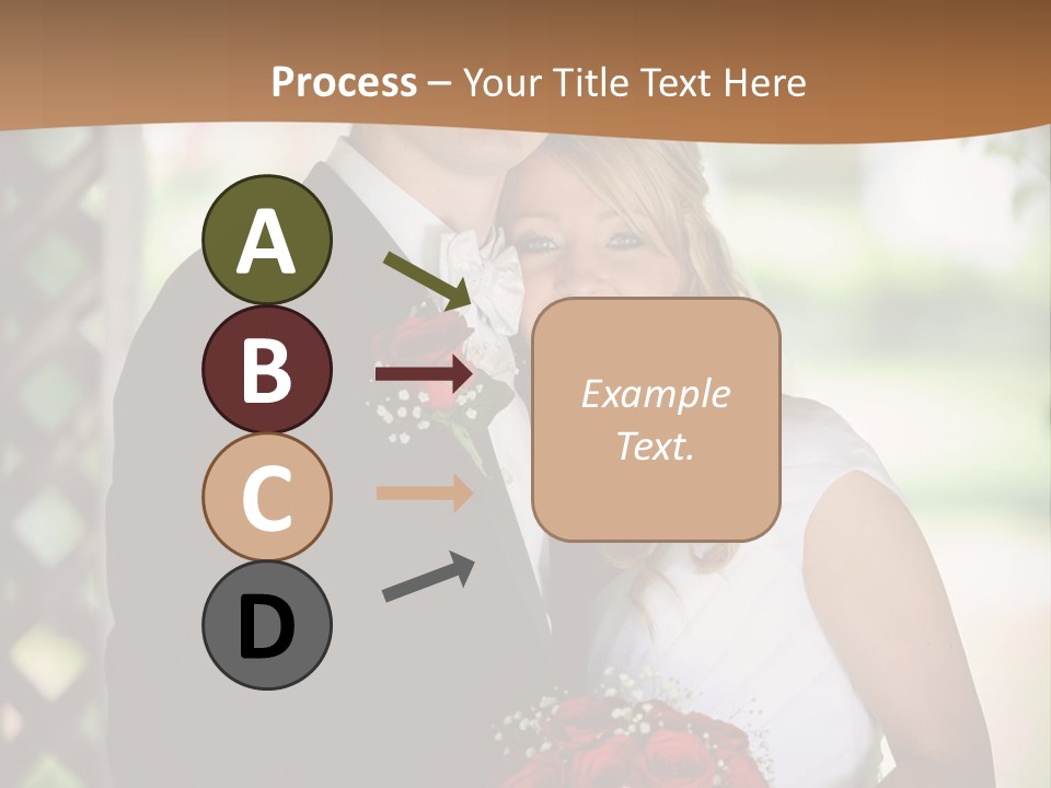 A Man And Woman Are Posing For A Picture PowerPoint Template