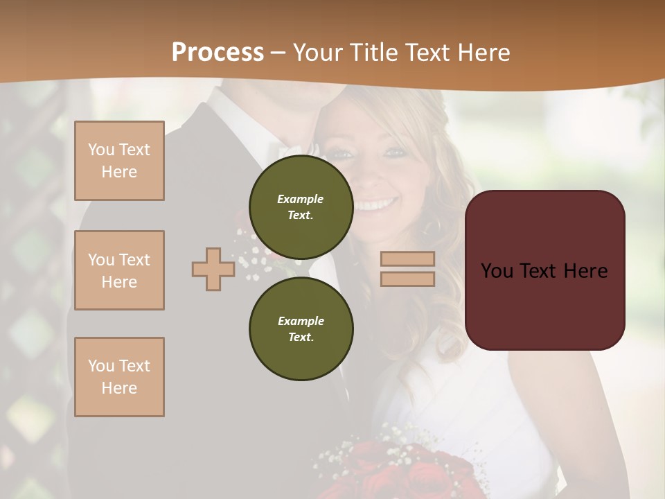 A Man And Woman Are Posing For A Picture PowerPoint Template