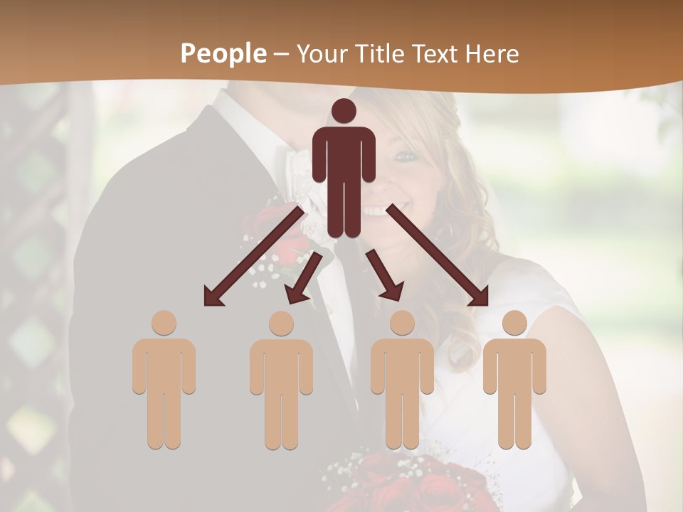 A Man And Woman Are Posing For A Picture PowerPoint Template