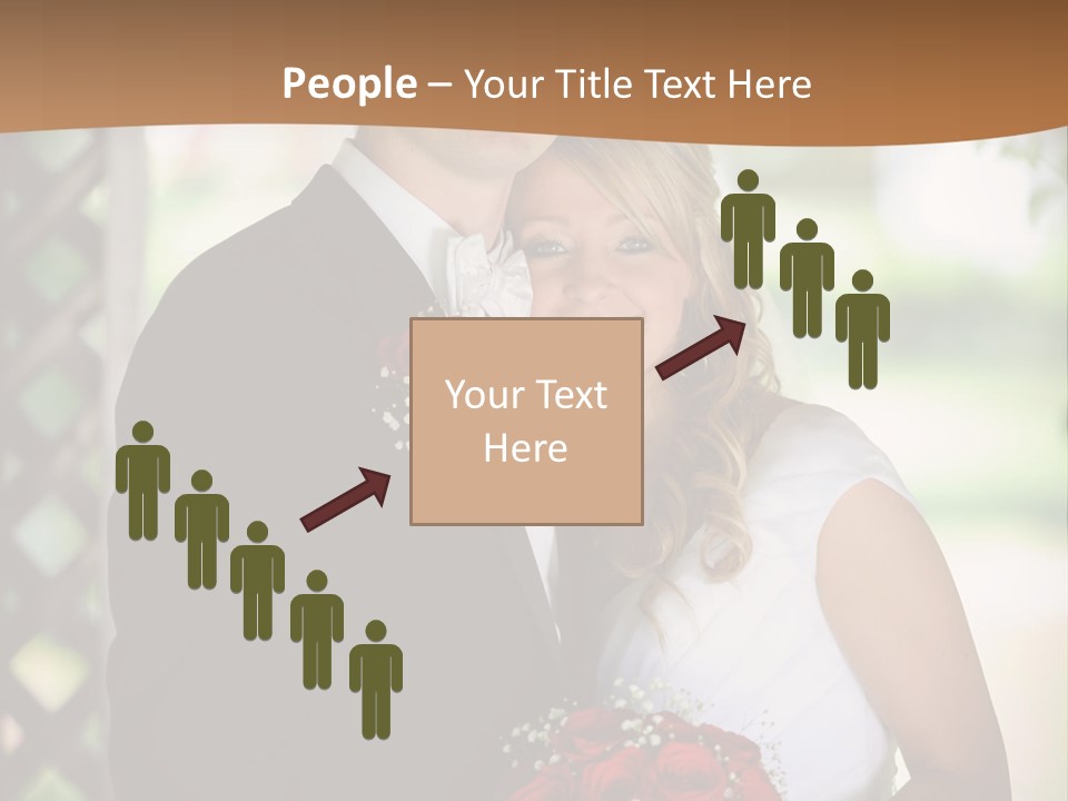 A Man And Woman Are Posing For A Picture PowerPoint Template