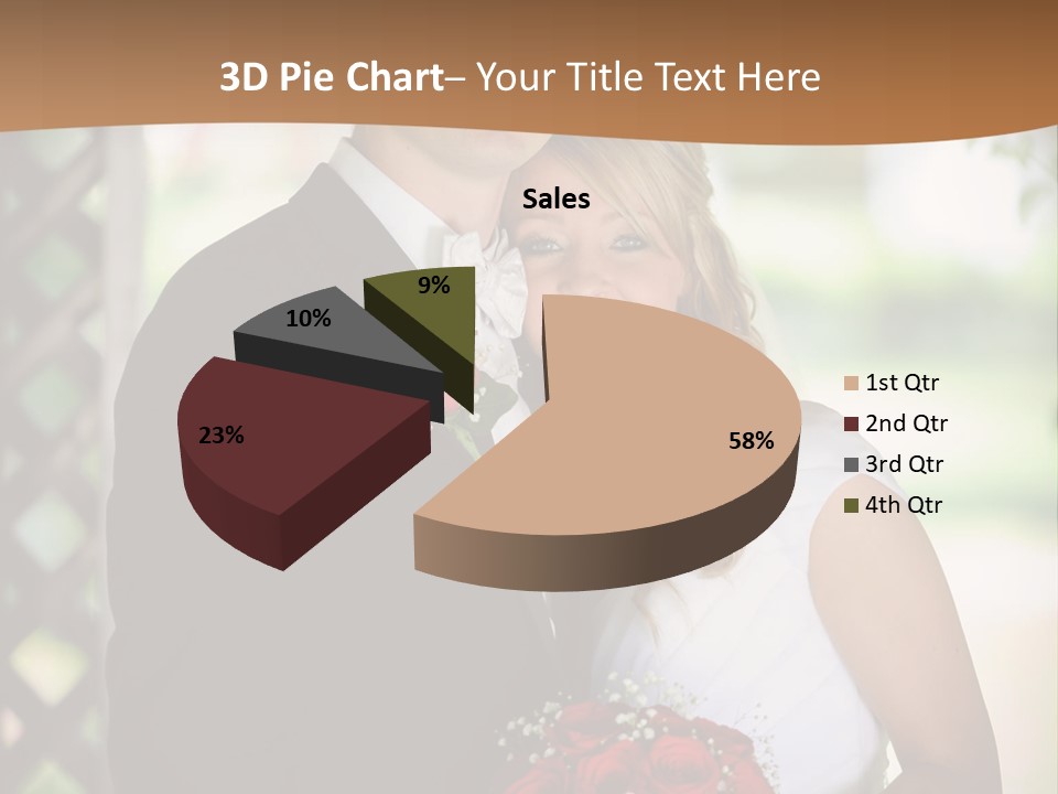 A Man And Woman Are Posing For A Picture PowerPoint Template