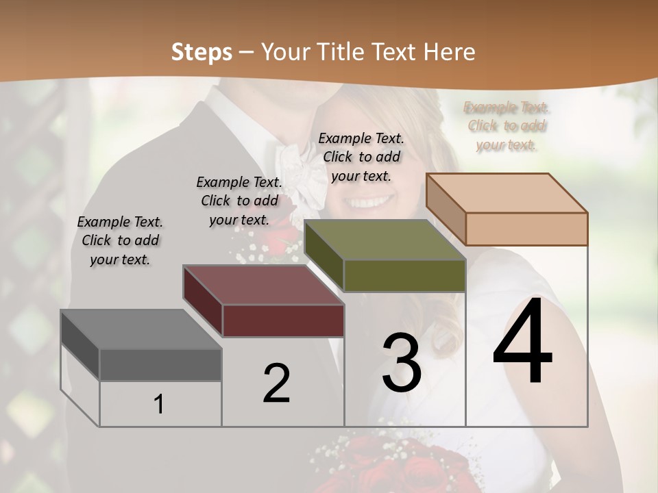 A Man And Woman Are Posing For A Picture PowerPoint Template