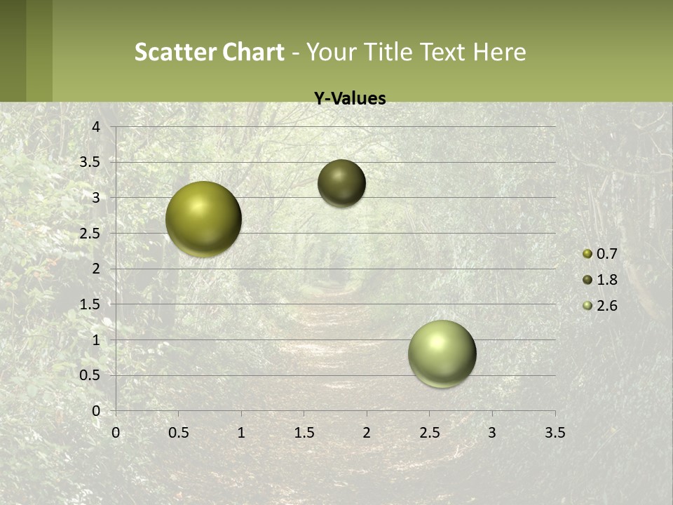 A Path In The Middle Of A Forest With Lots Of Trees PowerPoint Template